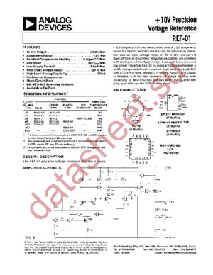 REF01RE/883 datasheet  