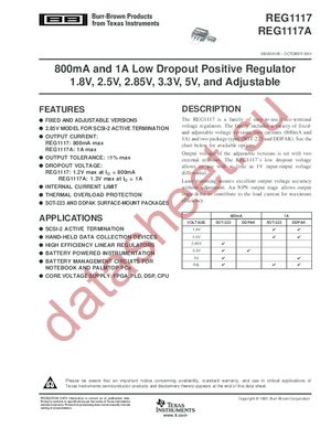 REG1117-285 datasheet  