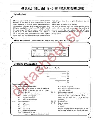 RM21TJA-15S datasheet  
