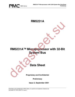 RM5231A datasheet  