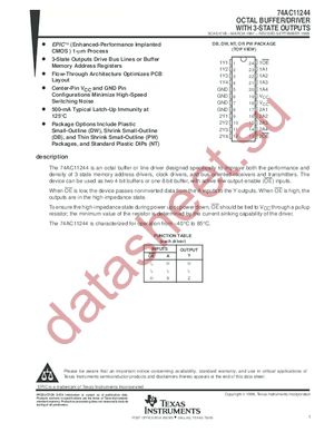 74AC11244PWLE datasheet  