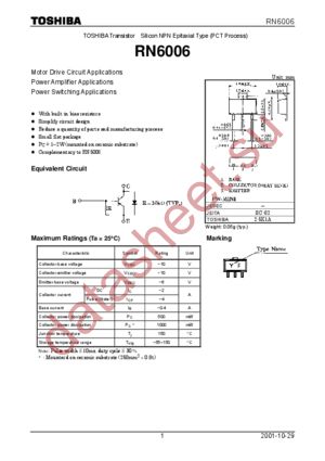 RN6006 datasheet  