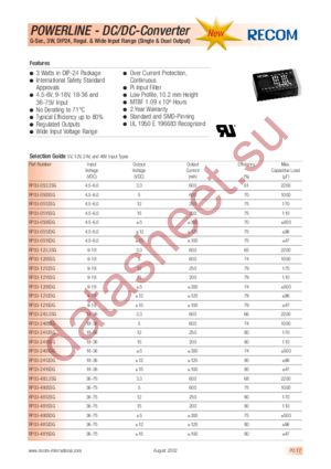 RP03-0505DG datasheet  