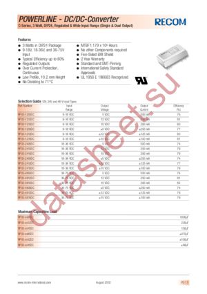 RP03-1212SC datasheet  