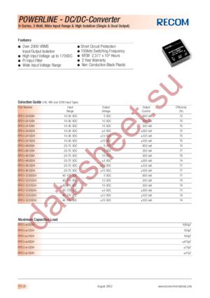 RP03-1212DH datasheet  