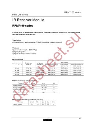 RPM7140 datasheet  