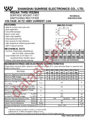 RS2AA datasheet  