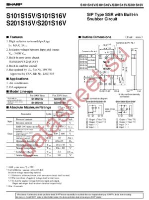 S101S16V datasheet  