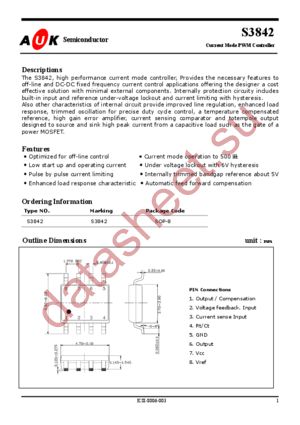 S3842 datasheet  