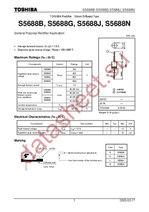 S5688J datasheet  