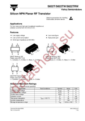 S822T datasheet  