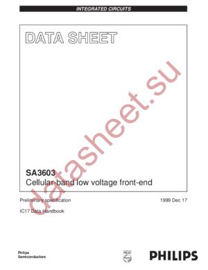 SA3603 datasheet  