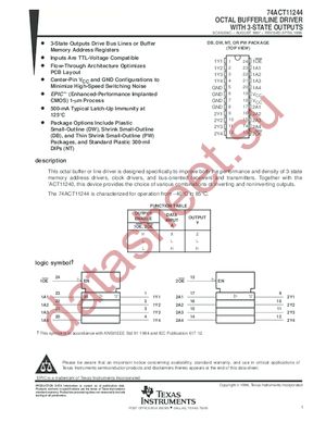 74ACT11244 datasheet  