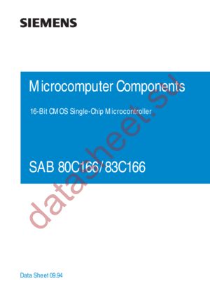 SAB80C166-M25DA datasheet  