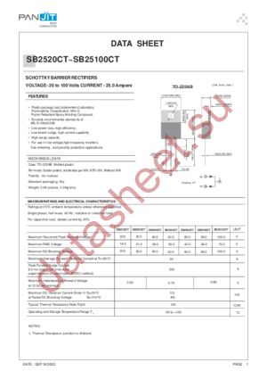 SB2520CT datasheet  