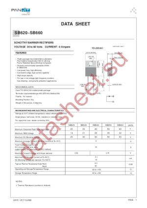 SB620 datasheet  