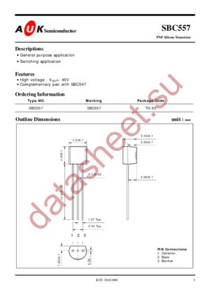 SBC557 datasheet  