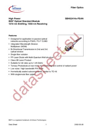 SBH52414G-FSAN datasheet  