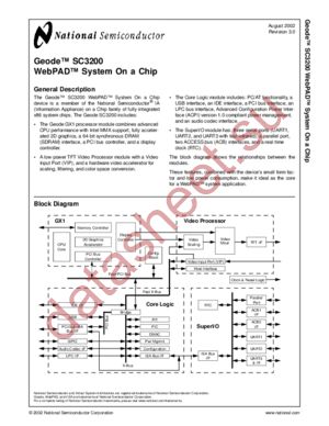 SC3200 datasheet  