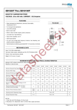 SD10100T datasheet  