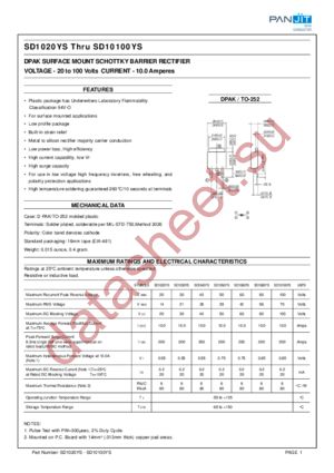 SD10100YS datasheet  