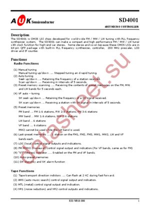 SD4001 datasheet  