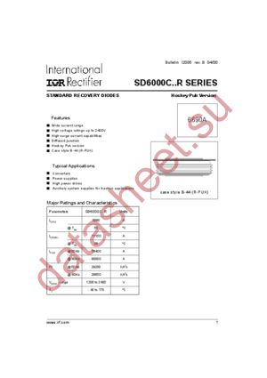 SD6000C20R datasheet  