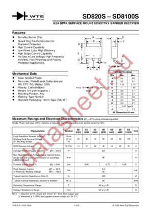 SD8100S-T3 datasheet  