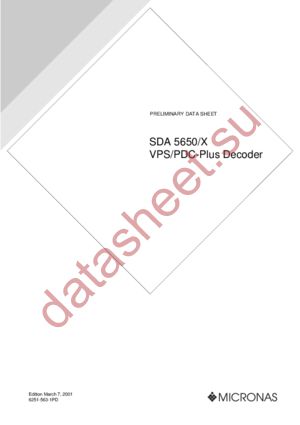 SDA5650 datasheet  