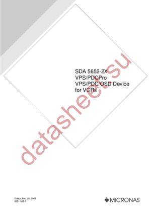 SDA5652-2X datasheet  