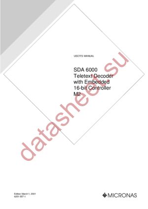 SDA6000 datasheet  