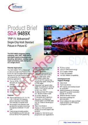 SDA9489X datasheet  