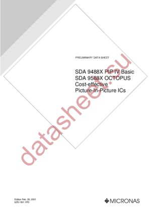 SDA9588X datasheet  