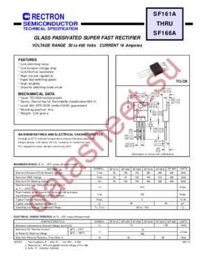 SF163A datasheet  