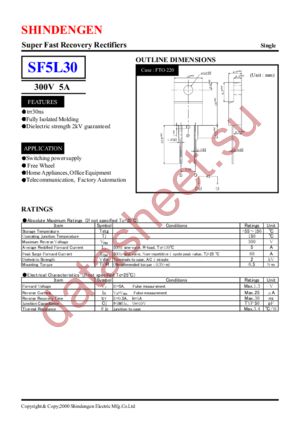 SF5L30 datasheet  