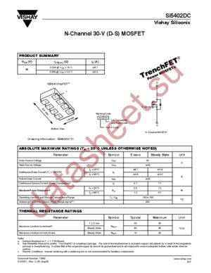 SI5402DC datasheet  