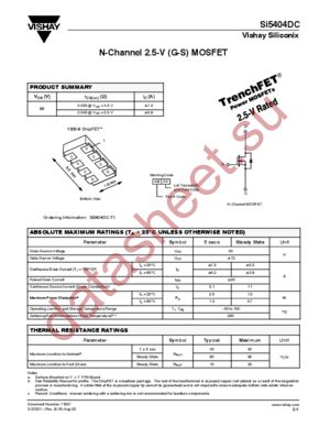 SI5404DC datasheet  