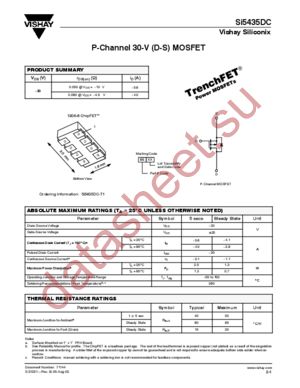 SI5435DC datasheet  