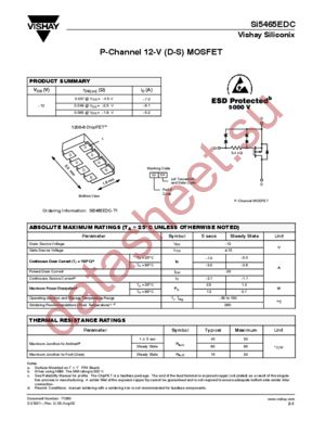 SI5465EDC datasheet  