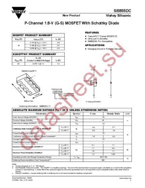 SI5855DC-T1 datasheet  