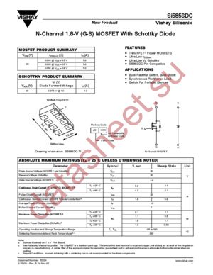 SI5856DC datasheet  