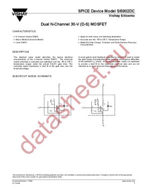 SI5902DC-DS datasheet  