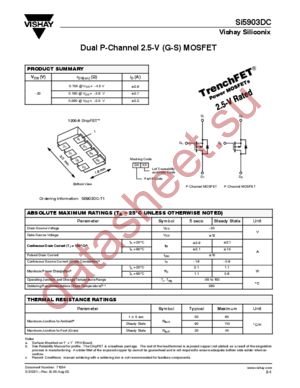 SI5903DC datasheet  