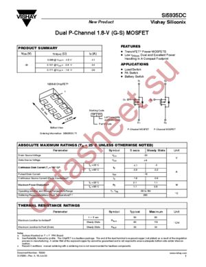 SI5935DC-T1 datasheet  