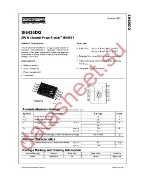 SI6426DQ datasheet  