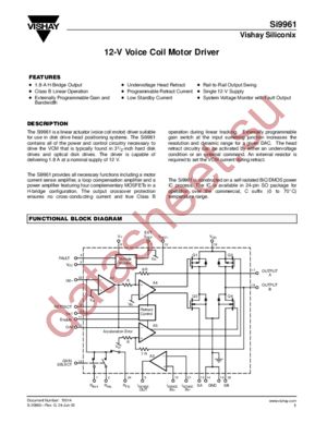 SI9961 datasheet  