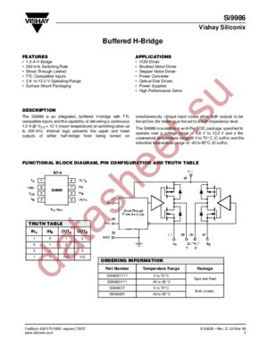 SI9986 datasheet  