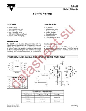 SI9987 datasheet  