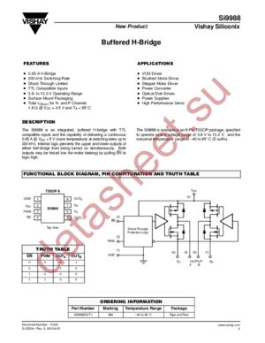 SI9988 datasheet  