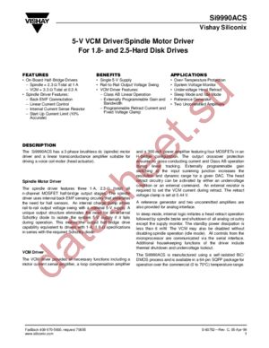 SI9990A datasheet  